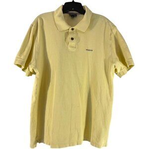 Patagonia Men's Large Golf Shirt, Mellow Yellow